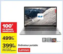 Carrefour Ordinateur portable Lenovo offre