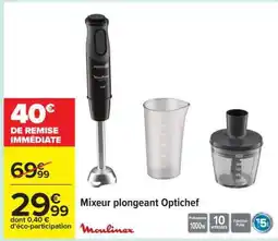 Carrefour Mixeur plongeant Optichef offre
