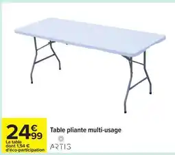 Carrefour Table Pliante multi-usage offre