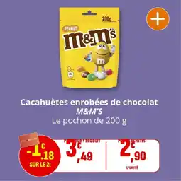 Coccimarket Cacahuètes enrobées de chocolat m&m's offre