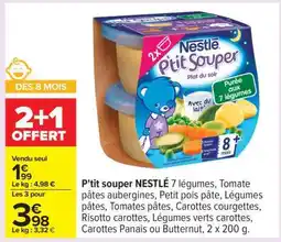 Carrefour P'tit souper NESTLÉ 7 légumes offre