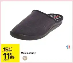 Carrefour Mules adulte offre