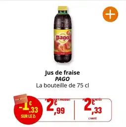 Coccimarket Jus de fraise pago offre