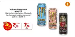 Coccimarket Boisson énergisante monster offre