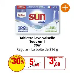 Coccimarket Tablette lave-vaiselle tout en 1 sun offre