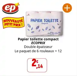 Coccimarket Papier toilette compact ecoprix offre
