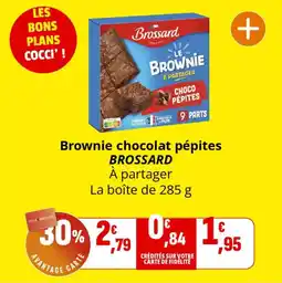 Coccinelle Express Brownie chocolat pépites brossard offre