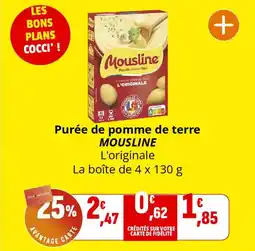 Coccinelle Express Purée de pomme de terre mousline offre