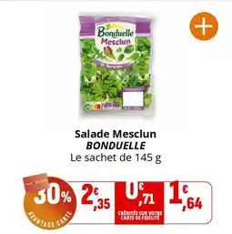Coccinelle Express Salade mesclun bonduelle offre