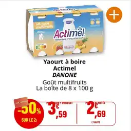 Coccinelle Express Yaourt à boire actimel danone offre