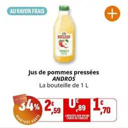 Coccinelle Express Jus de pommes pressées andros offre