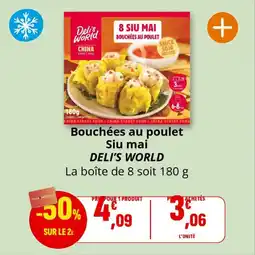 Coccinelle Express Bouchées au poulet siu mai deli's world offre