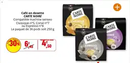 Coccinelle Express Café en dosette carte noire offre