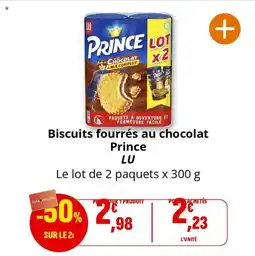 Coccinelle Express Biscuits fourrés au chocolat prince lu offre