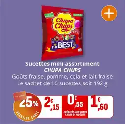 Coccinelle Express Sucettes mini assortiment chupa chups offre