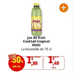 Coccinelle Express Jus de fruit cocktail tropical pago offre