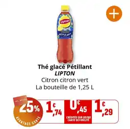 Coccinelle Express Thé glacé pétillant lipton offre