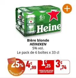 Coccinelle Express Bière blonde heineken offre