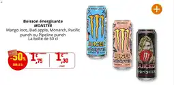 Coccinelle Express Boisson énergisante monster offre