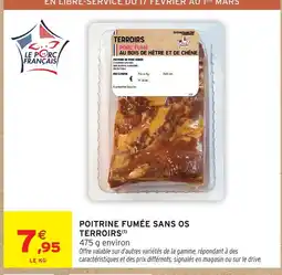 Intermarché Terroirs poitrine fumée sans os offre
