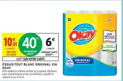Intermarché Okay essuie-tout blanc original x16 offre
