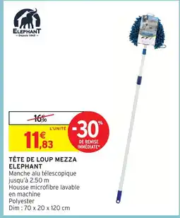 Intermarché Elephant tête de loup mezza offre