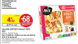 Intermarché Mix salade coffret poulet rôti offre