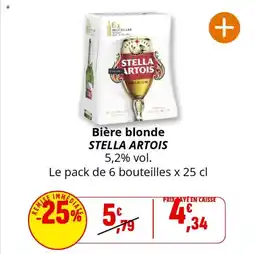 Coccinelle Express Bière blonde stella artois offre