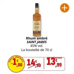 Coccinelle Express Rhum ambré saint james offre