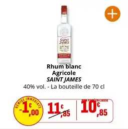 Coccinelle Express Rhum blanc agricole saint james offre