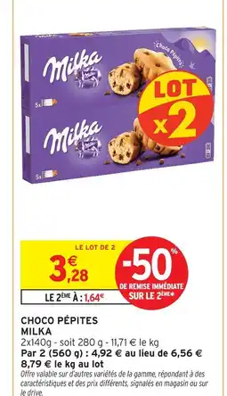 Intermarché Milka choco pépites offre