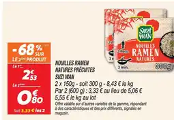 Netto Suzi wan nouilles ramen natures précuites offre