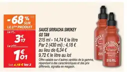 Netto Go tan sauce sriracha smokey offre