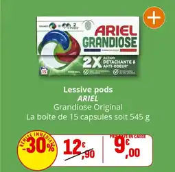 Coccinelle Express Lessive pods ariel offre