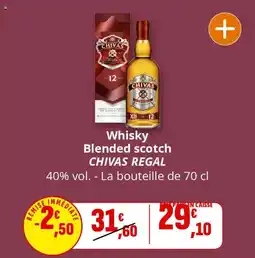 Coccinelle Express Whisky blended scotch chivas regal offre