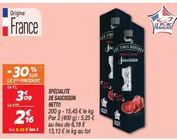 Netto Netto spécialité de saucisson offre