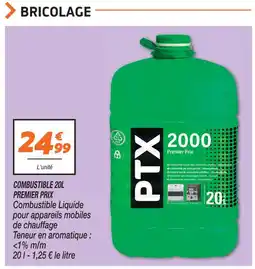Netto Ptx combustible 20l premier prix offre