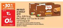 Netto Netto mini roulés au chocolat offre