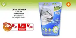 Coccinelle Express Litière pour chat cristale tranquille offre