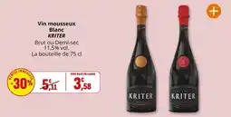 Coccinelle Supermarché Kriter - vin mousseux blanc offre