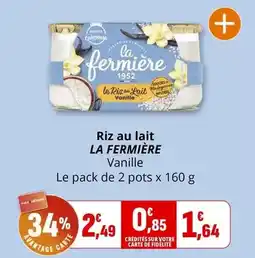 Coccinelle Supermarché Riz au lait offre