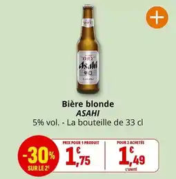 Coccinelle Supermarché Asahi - bière blonde offre