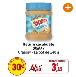 Coccinelle Supermarché Skippy - beurre cacahuète offre