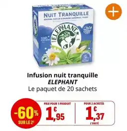 Coccinelle Supermarché Tranquille - infusion nuit offre