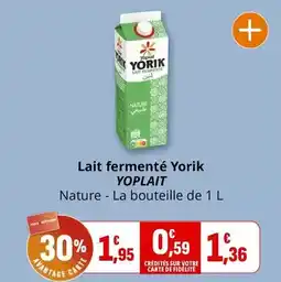 Coccinelle Supermarché Yoplait - lait fermenté yorik offre