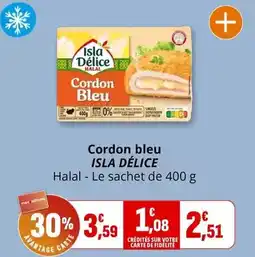 Coccinelle Supermarché Isla délice - cordon bleu offre
