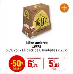 Coccinelle Supermarché Leffe - bière ambrée offre