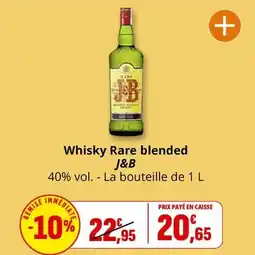 Coccinelle Supermarché J&b - whisky rare offre