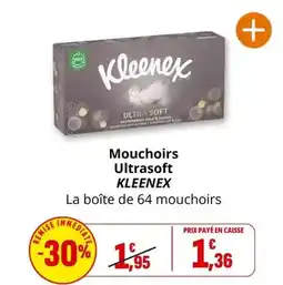 Coccinelle Supermarché Kleenex - mouchoirs ultrasoft offre