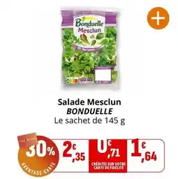 Coccinelle Supermarché Bonduelle - salade mesclun offre
